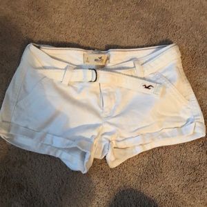 Hollister white shorts